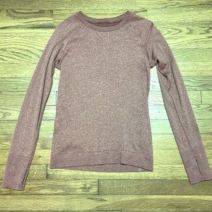 Lululemon salmon and gold hue swiftly long sleeve relaxed fit
